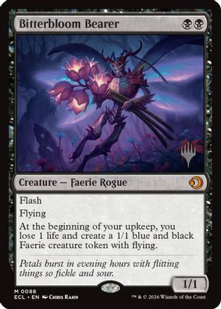 Bitterbloom Bearer (PPECL-088) - Promo Pack: Lorwyn Eclipsed - Card Brawlers