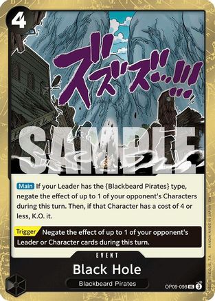 Black Hole (Pirate Foil) (OP09-098) - Premium Booster -The Best- Vol. 2 Foil - Card Brawlers