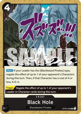 Black Hole (Reprint) (OP09-098) - Premium Booster -The Best- Vol. 2 - Card Brawlers