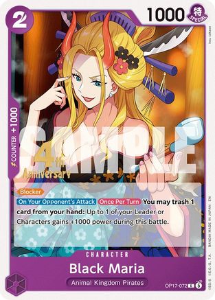 Black Maria (OP17-072) - The World's Strongest Warriors Release Event Cards - Card Brawlers