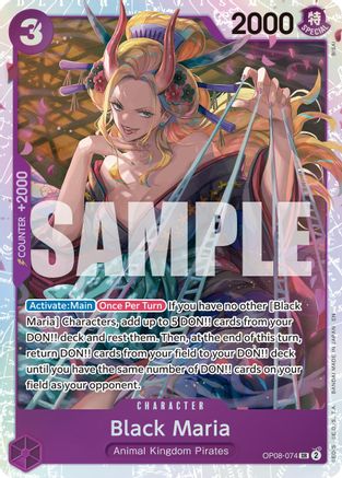 Black Maria (Reprint) (OP08-074) - Premium Booster -The Best- Vol. 2 Foil - Card Brawlers