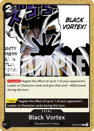 Black Vortex (Reprint) (OP09-097) - Premium Booster -The Best- Vol. 2 - Card Brawlers