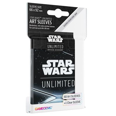 Star Wars: Unlimited Art Sleeves: Card Back Black - Gamegenic - Card Brawlers | Quebec | Canada |