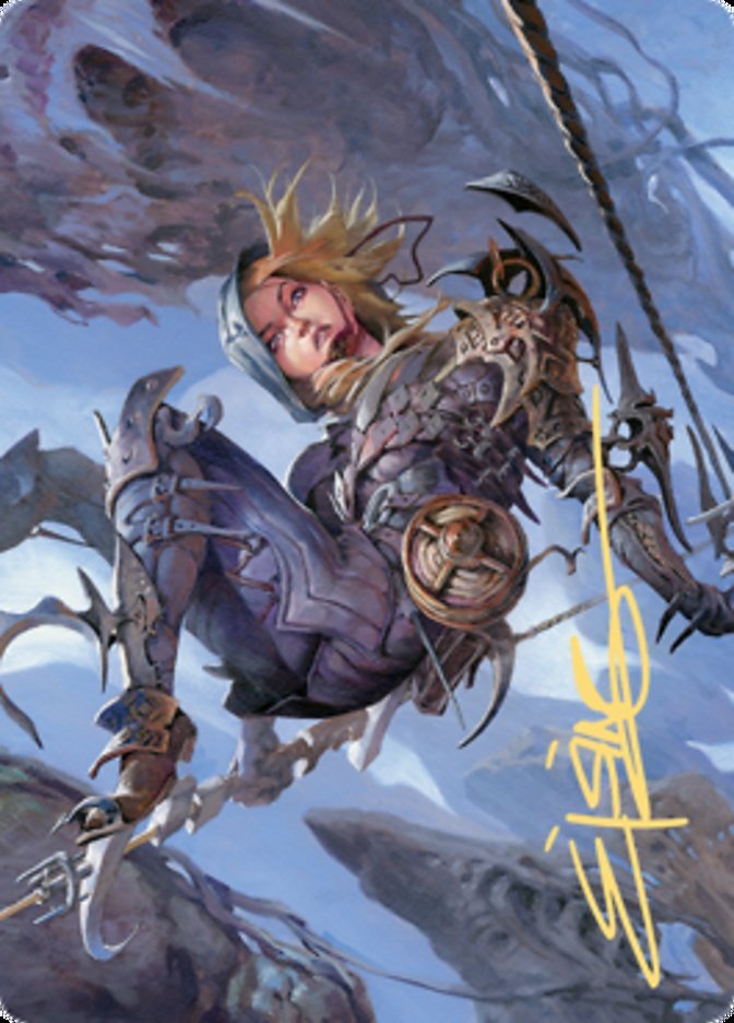 Blackbloom Rogue Art Card (Gold - Stamped Signature) [Zendikar Rising Art Series] - Card Brawlers