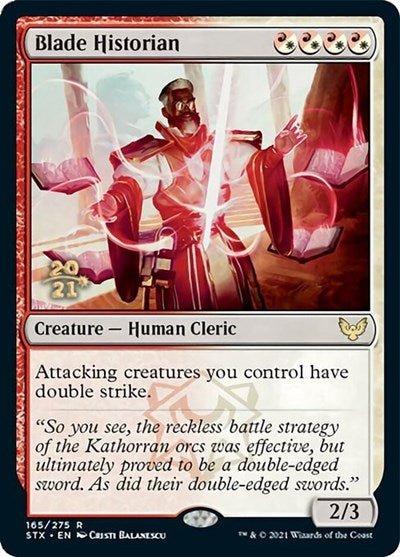 Blade Historian [Strixhaven: School of Mages Prerelease Promos] - Card Brawlers