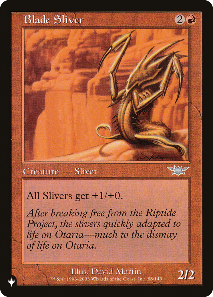Blade Sliver [The List] - Card Brawlers