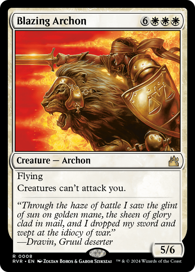 Blazing Archon [Ravnica Remastered] - Card Brawlers