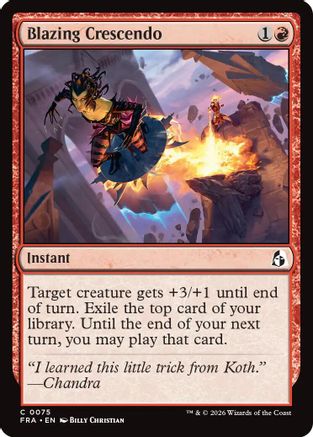 Blazing Crescendo (FRA-075) - Reality Fracture Foil - Card Brawlers