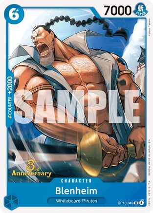 Blenheim (OP13-049) - Carrying On His Will: 3rd Anniversary Tournament Cards - Card Brawlers