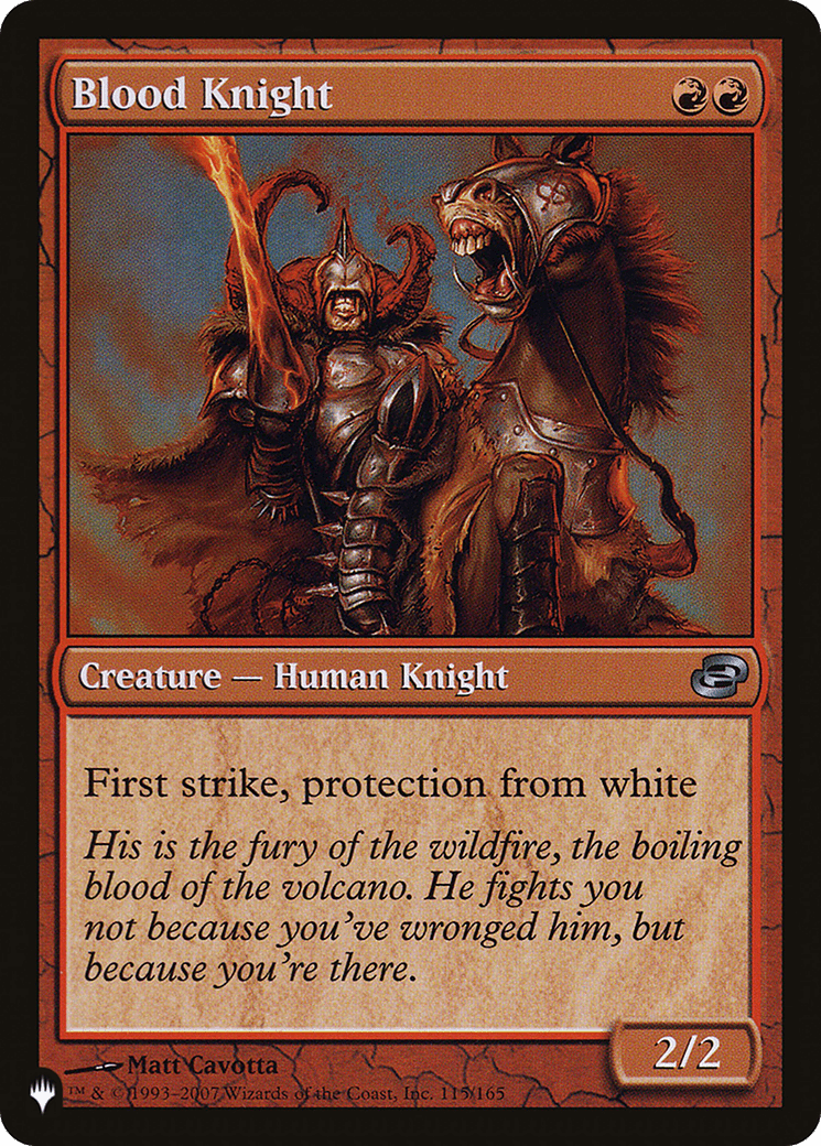 Blood Knight [The List] - Card Brawlers