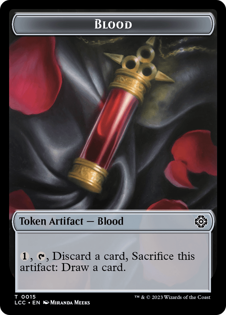Blood // Vampire (0004) Double - Sided Token [The Lost Caverns of Ixalan Commander Tokens] - Card Brawlers