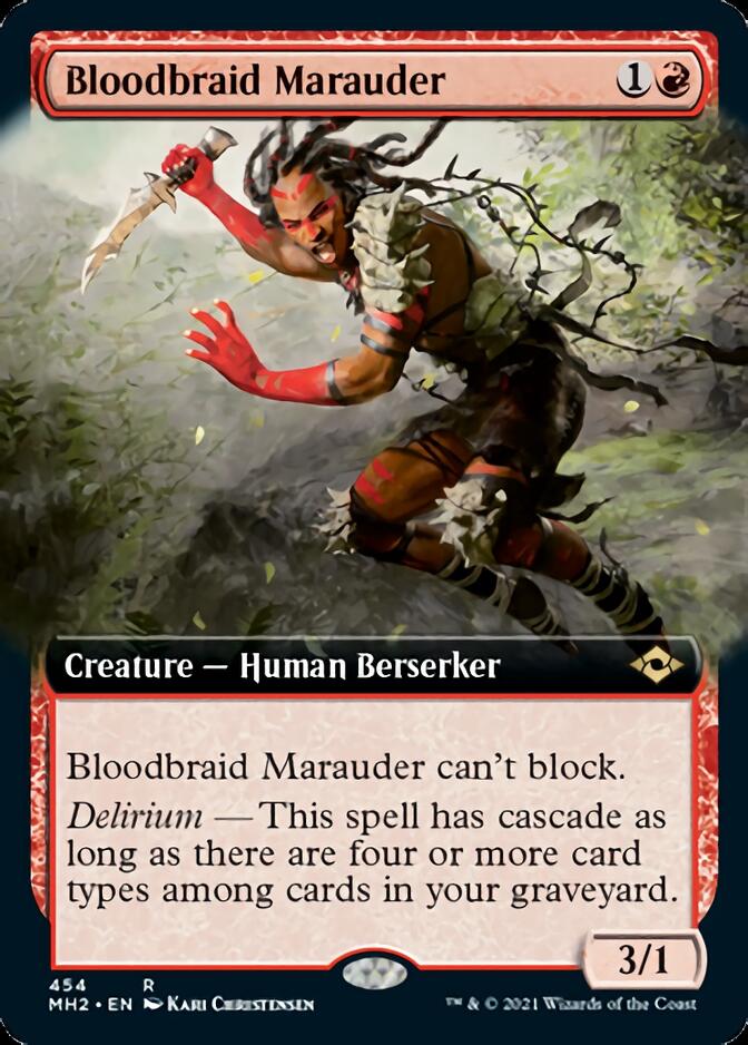 Bloodbraid Marauder (Extended Art) [Modern Horizons 2] - Card Brawlers