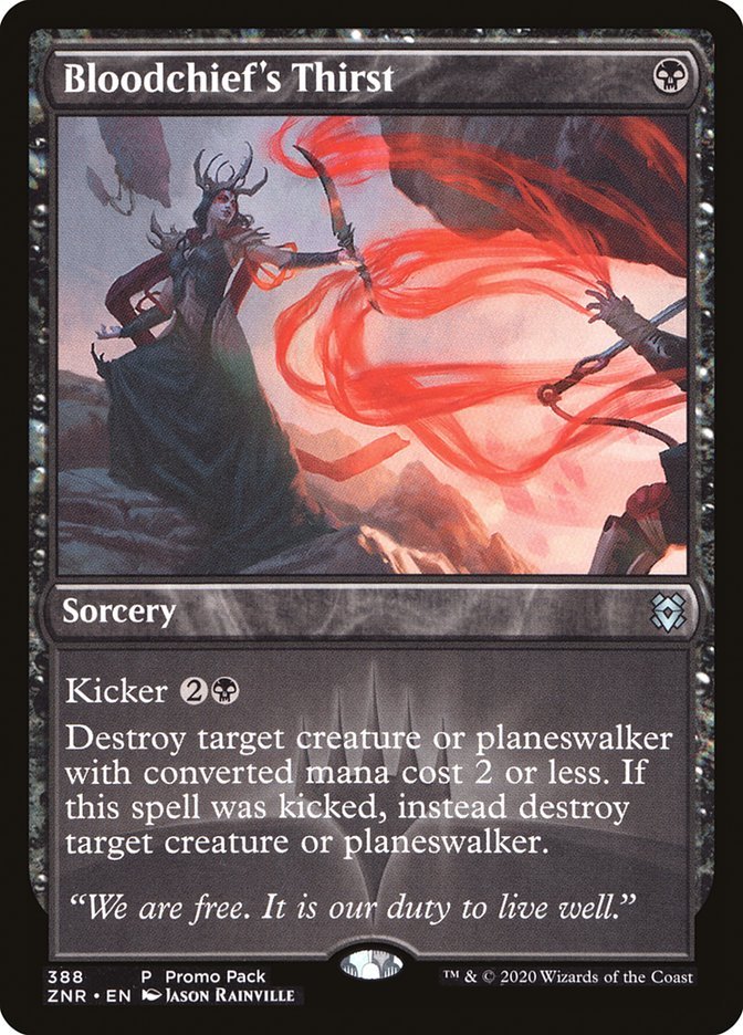Bloodchief's Thirst (Promo Pack) [Zendikar Rising Promos] - Card Brawlers