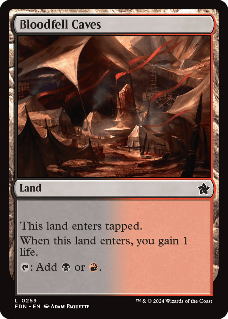 Bloodfell Caves [Foundations] - Card Brawlers