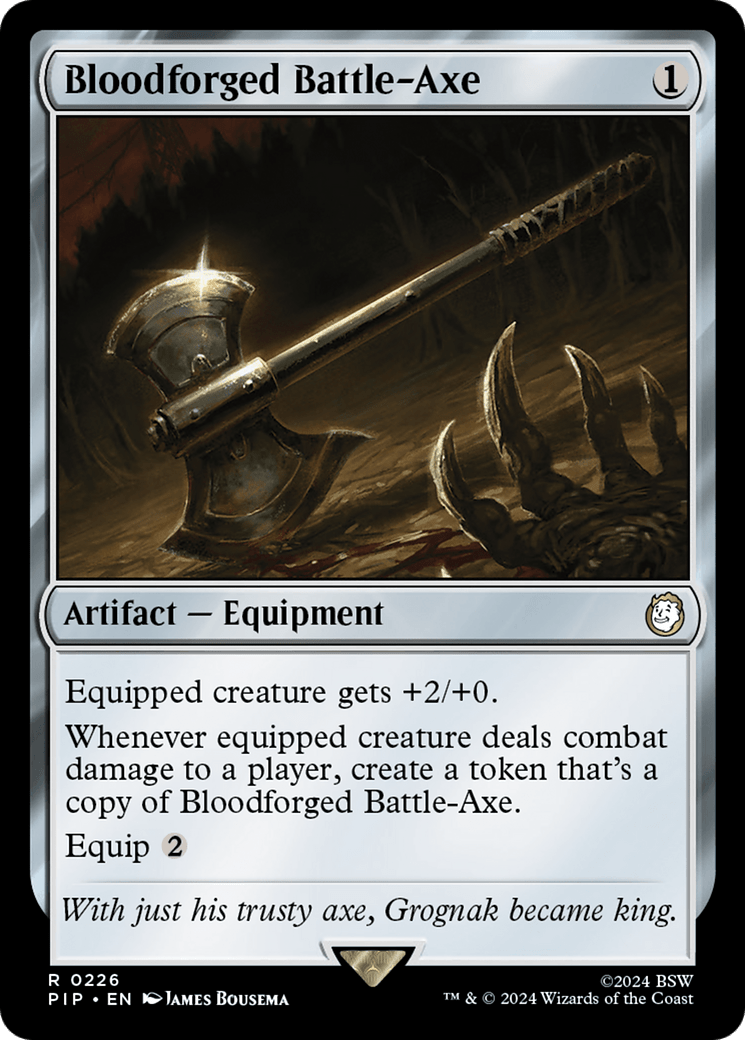 Bloodforged Battle - Axe [Fallout] - Card Brawlers