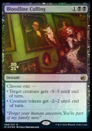 Bloodline Culling [Innistrad: Midnight Hunt Prerelease Promos] - Card Brawlers
