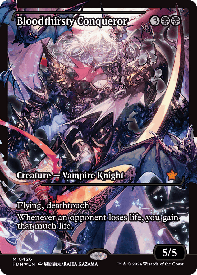 Bloodthirsty Conqueror (Showcase) [Foundations] - Card Brawlers
