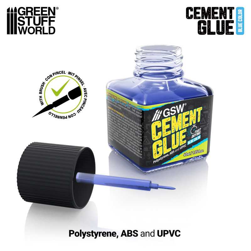 Green Stuff World - Blue Cement Glue 40ml - Green Stuff World - Card Brawlers | Quebec | Canada |