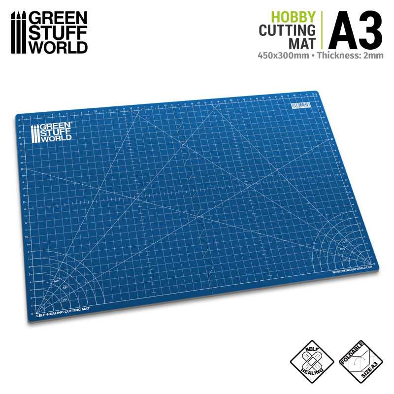 Green Stuff World - Blue Hobby Cutting Mat A3 - Green Stuff World - Card Brawlers | Quebec | Canada |