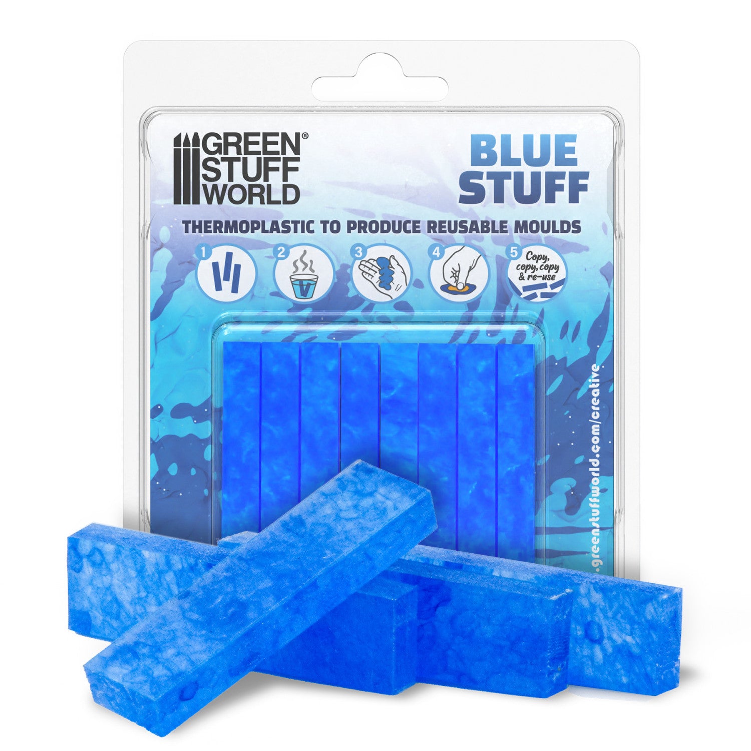 Green Stuff World - Blue Stuff Mold - 8 bars - Green Stuff World - Card Brawlers | Quebec | Canada |