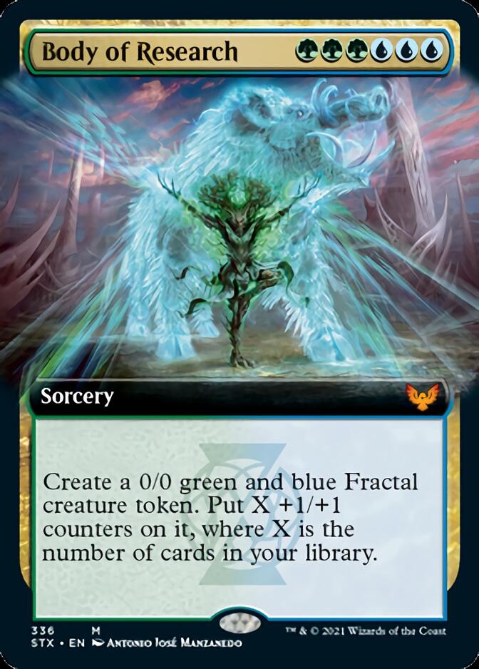 Body of Research (Extended Art) [Strixhaven: School of Mages] - Card Brawlers