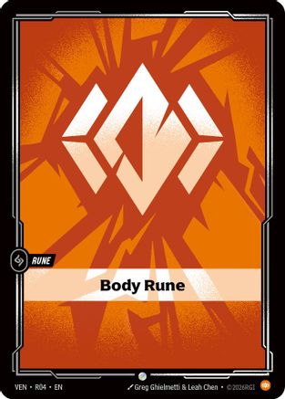 Body Rune (R04) - Vendetta Foil - Card Brawlers
