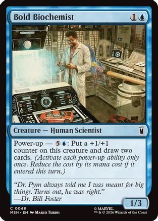 Bold Biochemist (MSH-048) - Marvel Super Heroes Foil - Card Brawlers