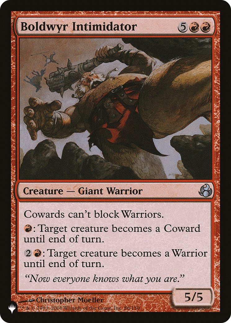 Boldwyr Intimidator [The List] - Card Brawlers