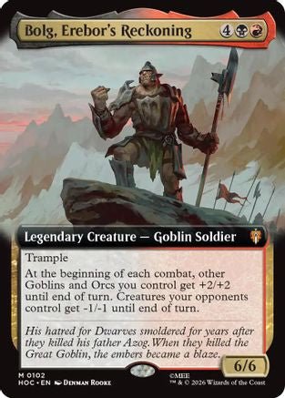 Bolg, Erebor's Reckoning (Extended Art) (HOC-102) - The Hobbit: Eternal-Legal - Card Brawlers