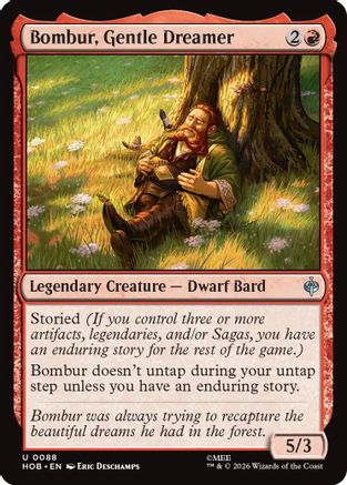 Bombur, Gentle Dreamer (HOB-088) - The Hobbit Foil - Card Brawlers