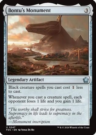 Bontu's Monument (FDC-247) - Commander: Foundations - Card Brawlers
