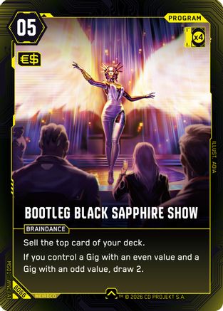 Bootleg Black Sapphire Show (B066) - Welcome to Night City Beta - Card Brawlers