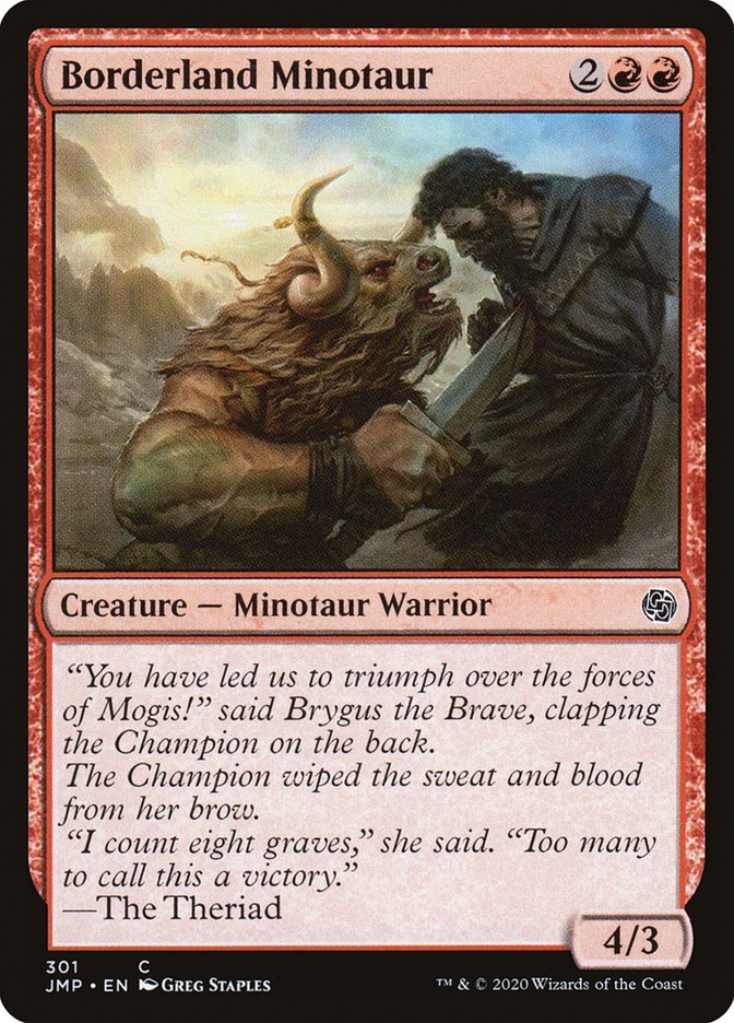 Borderland Minotaur [Jumpstart] - Card Brawlers