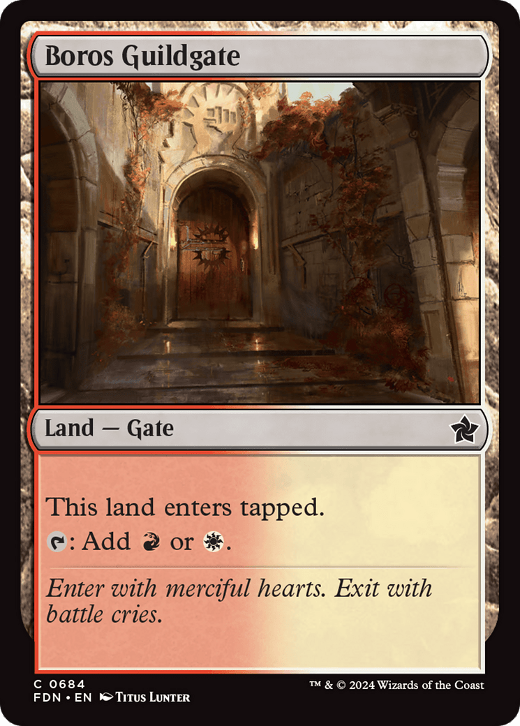 Boros Guildgate [Foundations] - Card Brawlers