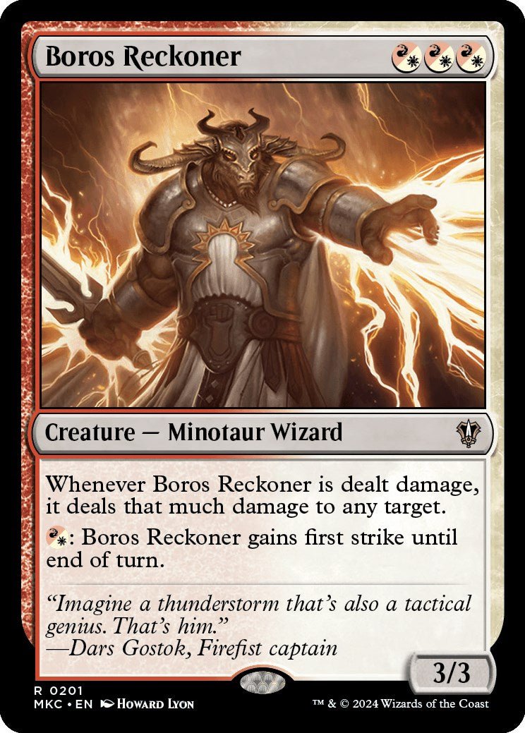 Boros Reckoner [Murders at Karlov Manor Commander] - Card Brawlers