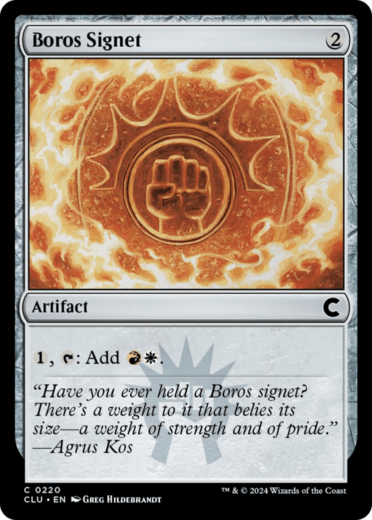 Boros Signet [Ravnica: Clue Edition] - Card Brawlers