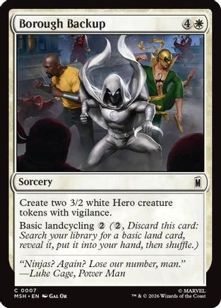 Borough Backup (MSH-007) - Marvel Super Heroes Foil - Card Brawlers