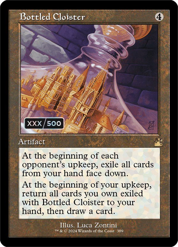 Bottled Cloister (Retro) (Serialized) [Ravnica Remastered] - Card Brawlers