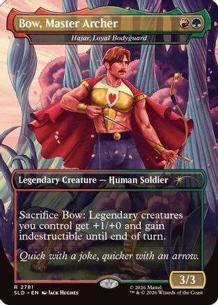 Bow, Master Archer - Hajar, Loyal Bodyguard (SLD-2781) - Secret Lair Drop Series - Card Brawlers