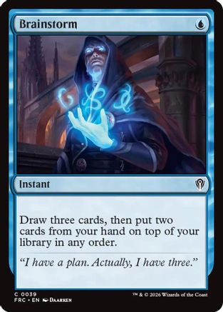 Brainstorm (FRC-039) - Commander: Reality Fracture - Card Brawlers