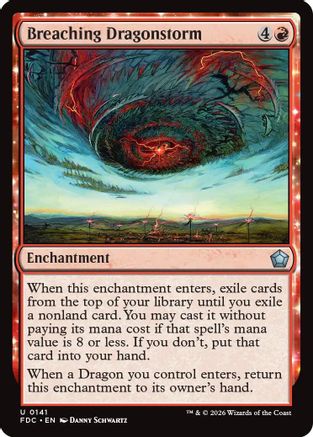 Breaching Dragonstorm (FDC-141) - Commander: Foundations - Card Brawlers