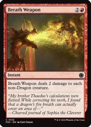 Breath Weapon (FDC-142) - Commander: Foundations - Card Brawlers