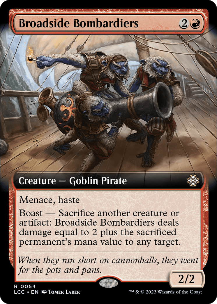 Broadside Bombardiers (Extended Art) [The Lost Caverns of Ixalan Commander] - Card Brawlers