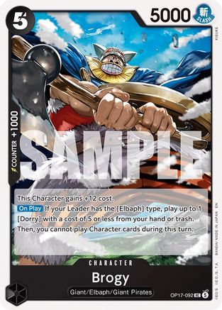 Brogy (OP17-092) - The World's Strongest Warriors - Card Brawlers