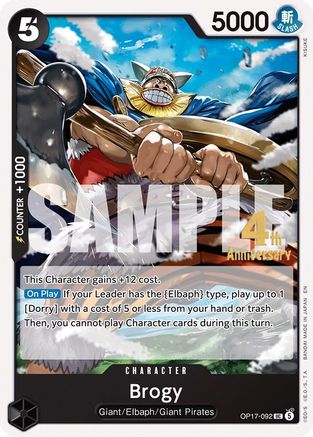 Brogy (OP17-092) - The World's Strongest Warriors Release Event Cards - Card Brawlers