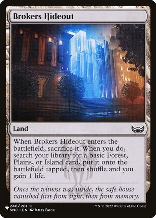 Brokers Hideout (LIST-248) - The List Reprints - Card Brawlers