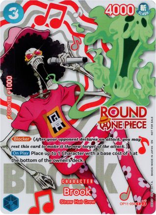 Brook (Round 1 Promo) (OP11-056) - One Piece Promotion Cards Foil - Card Brawlers