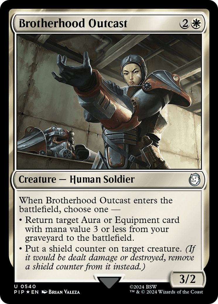 Brotherhood Outcast (Surge Foil) [Fallout] - Card Brawlers