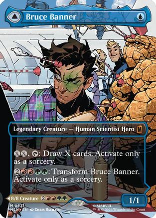 Bruce Banner (Borderless) (0331) (MSH-331) - Marvel Super Heroes Foil - Card Brawlers