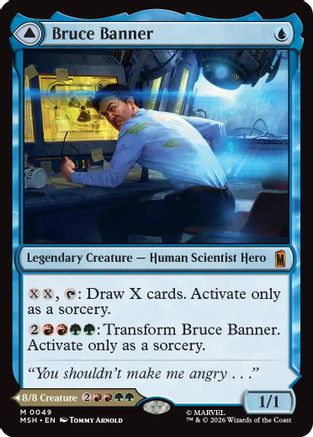 Bruce Banner (MSH-049) - Marvel Super Heroes Foil - Card Brawlers